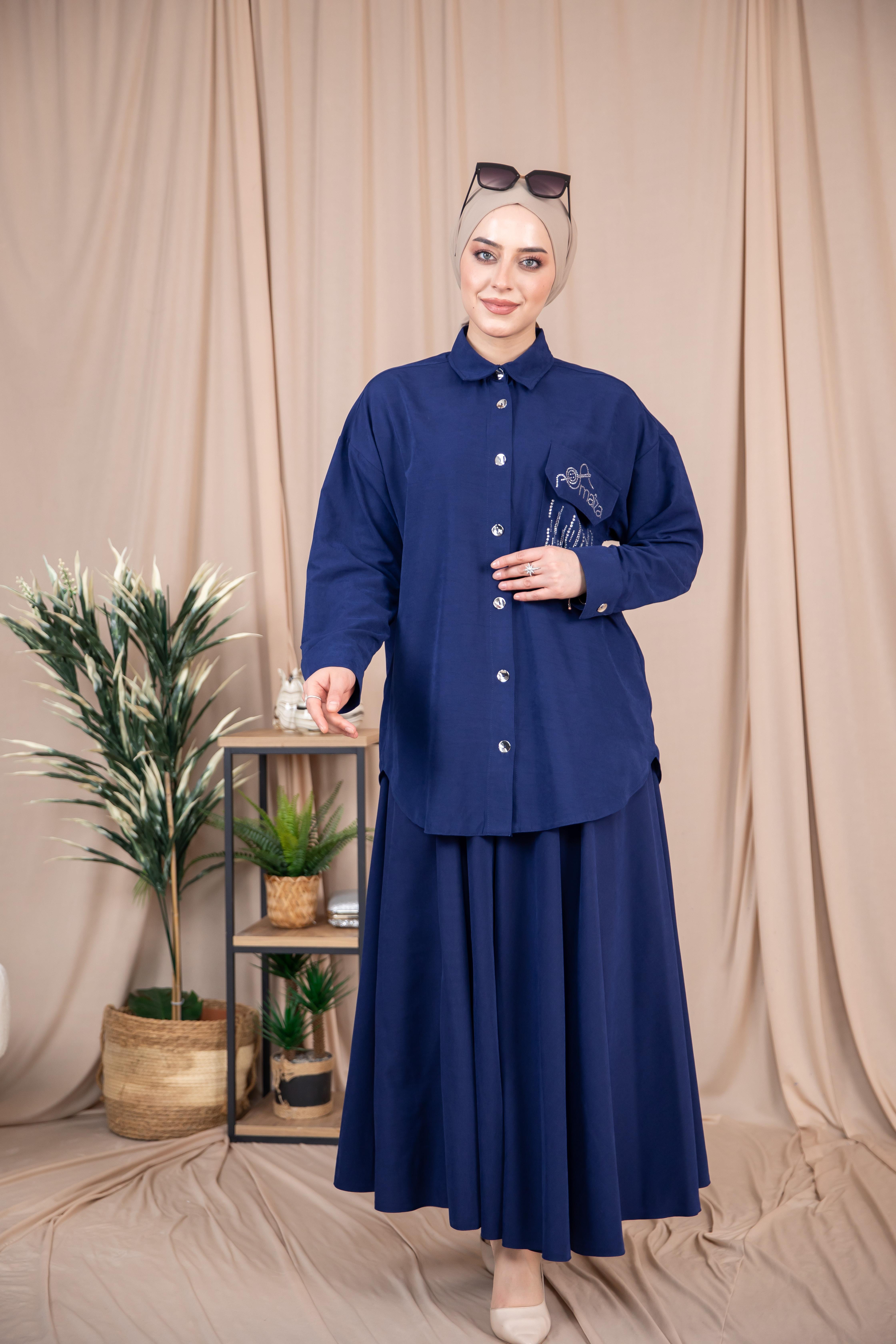 ETEKLİ 2'Lİ TAKIM LACİVERT