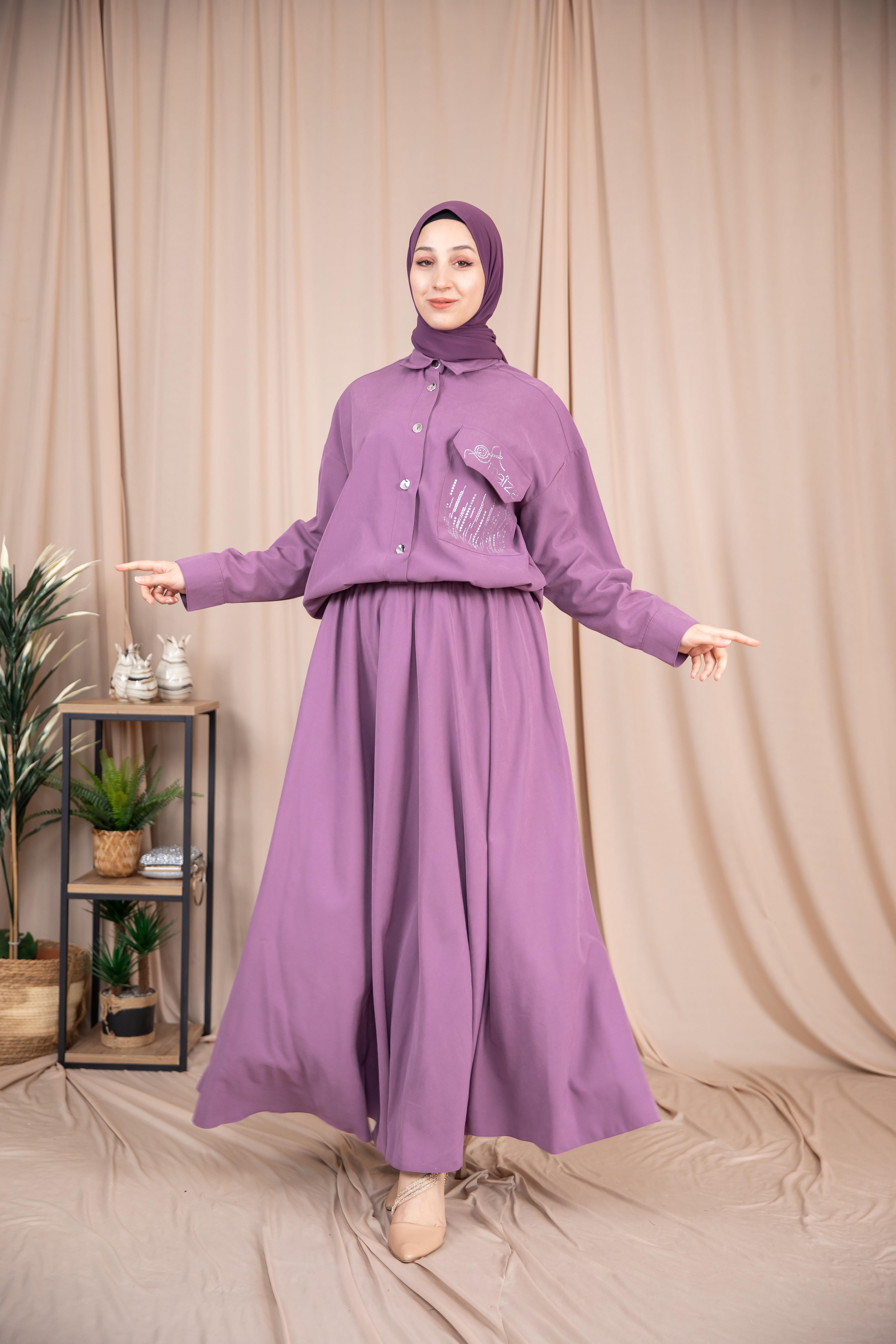 ETEKLİ 2'Lİ TAKIM MOR