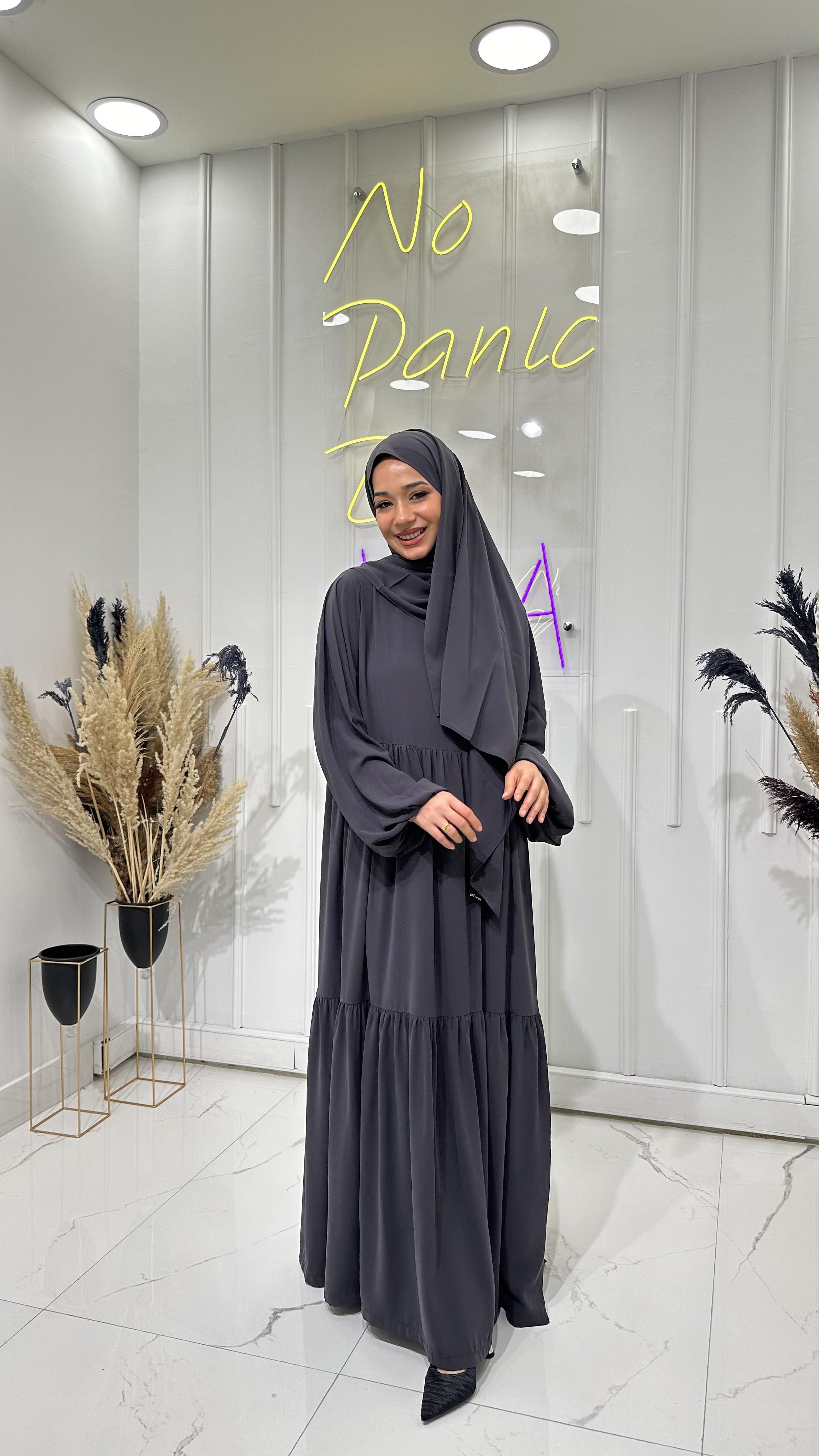 Liva elbise antrasit 