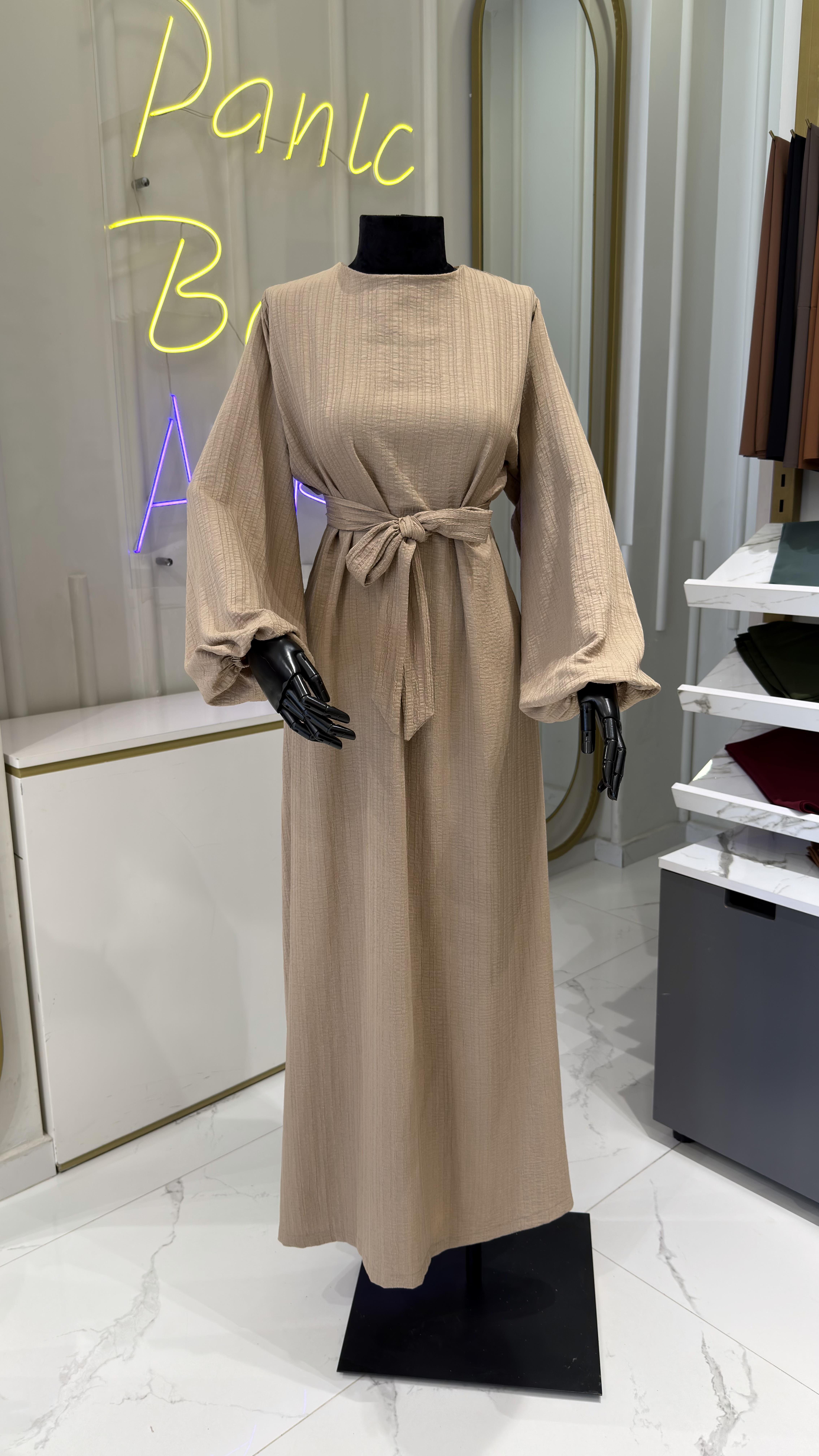 MİRA ELBİSE -SÜTLÜ KAHVE