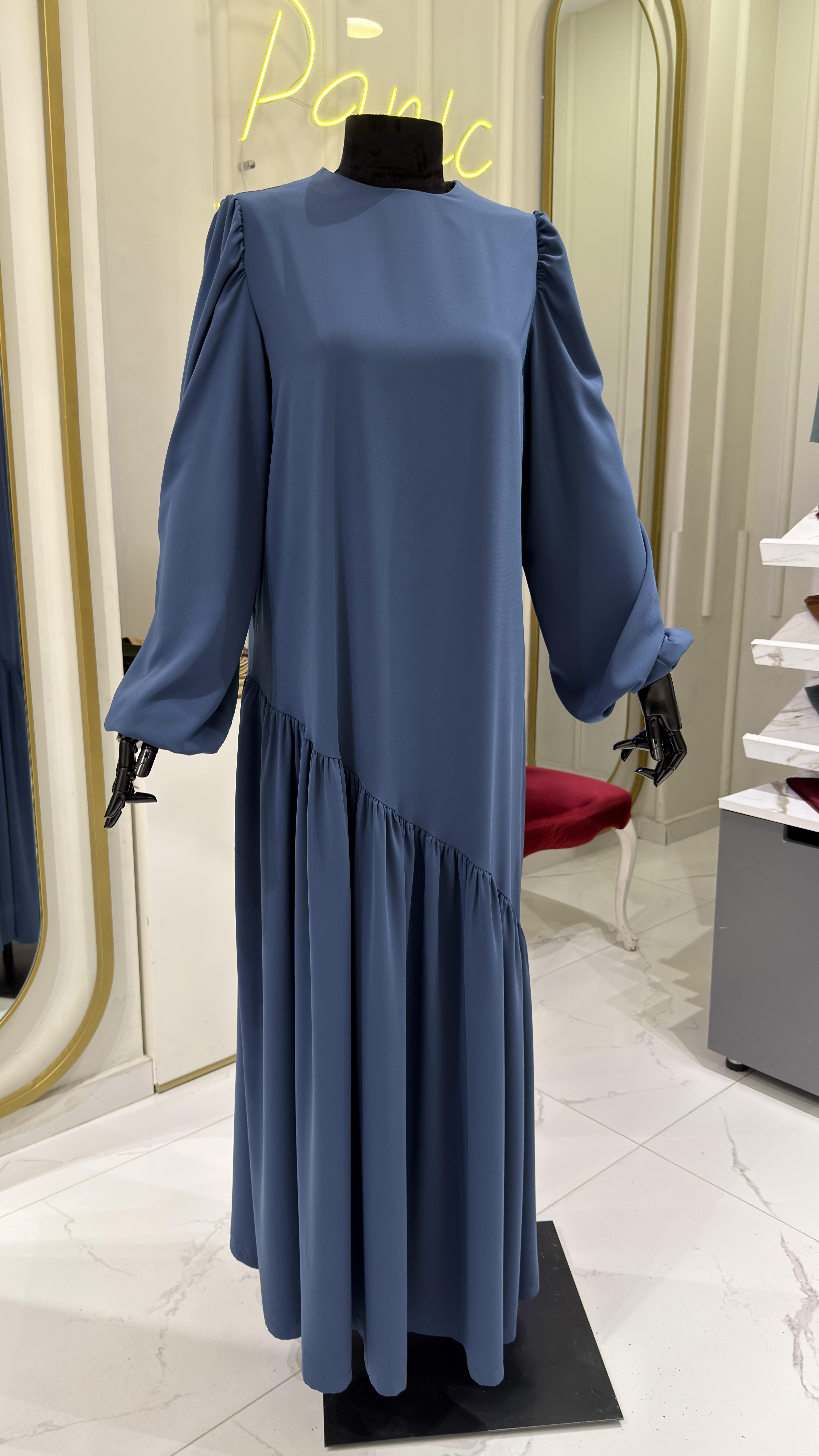 Neva Elbise - İndigo