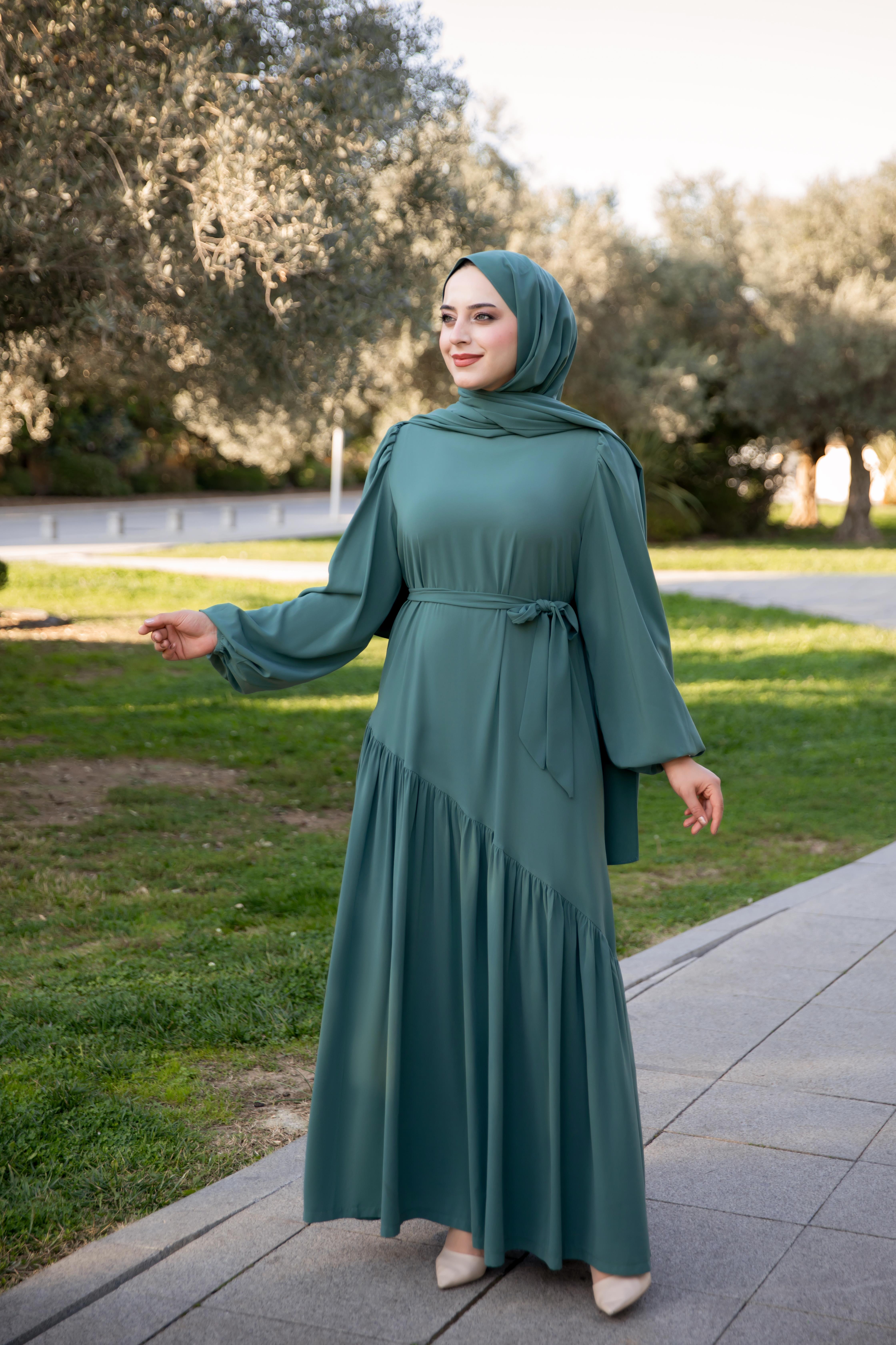 Neva Elbise - Mint Yeşili