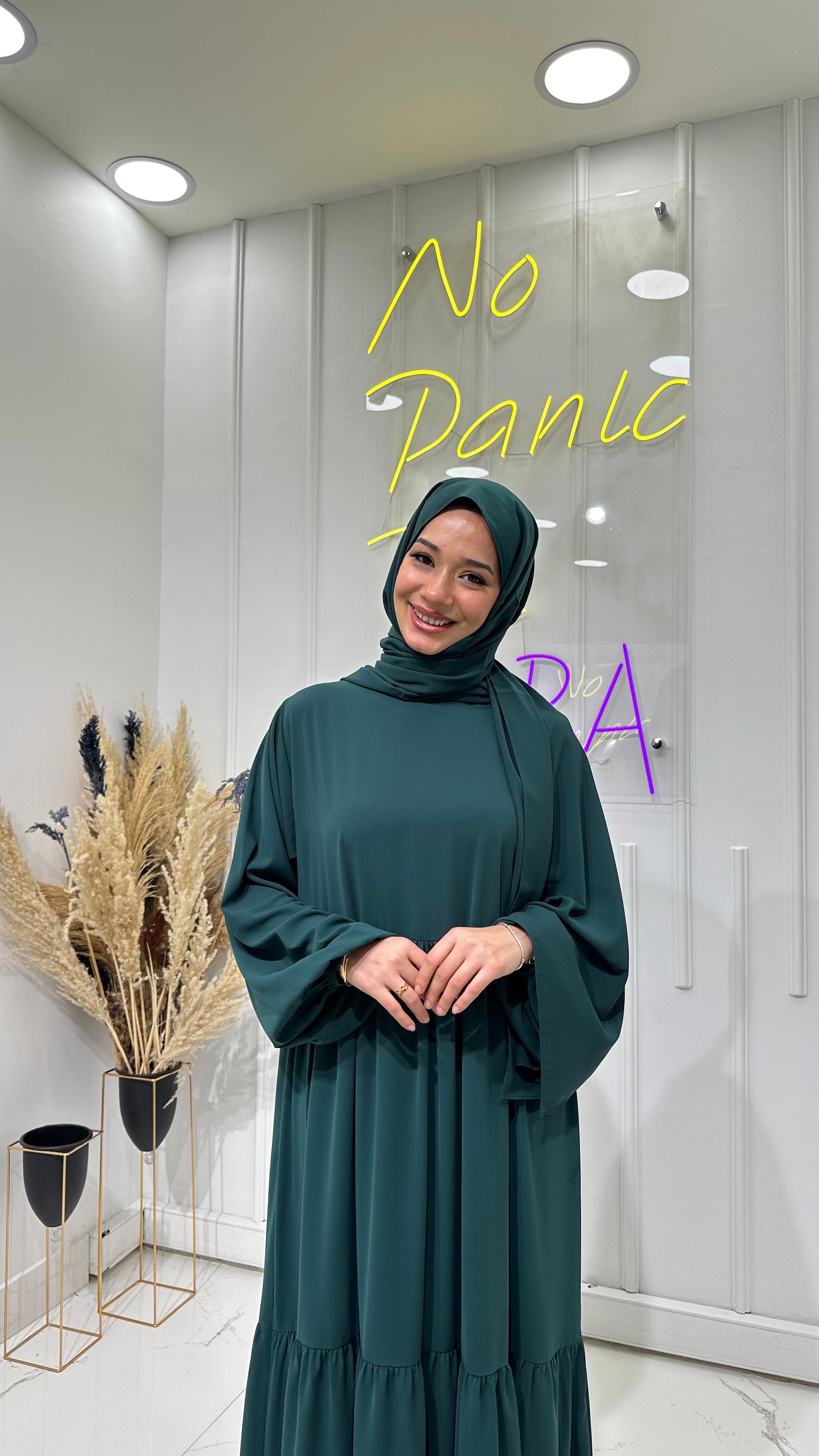 PETROL YEŞİLİ - Şal 