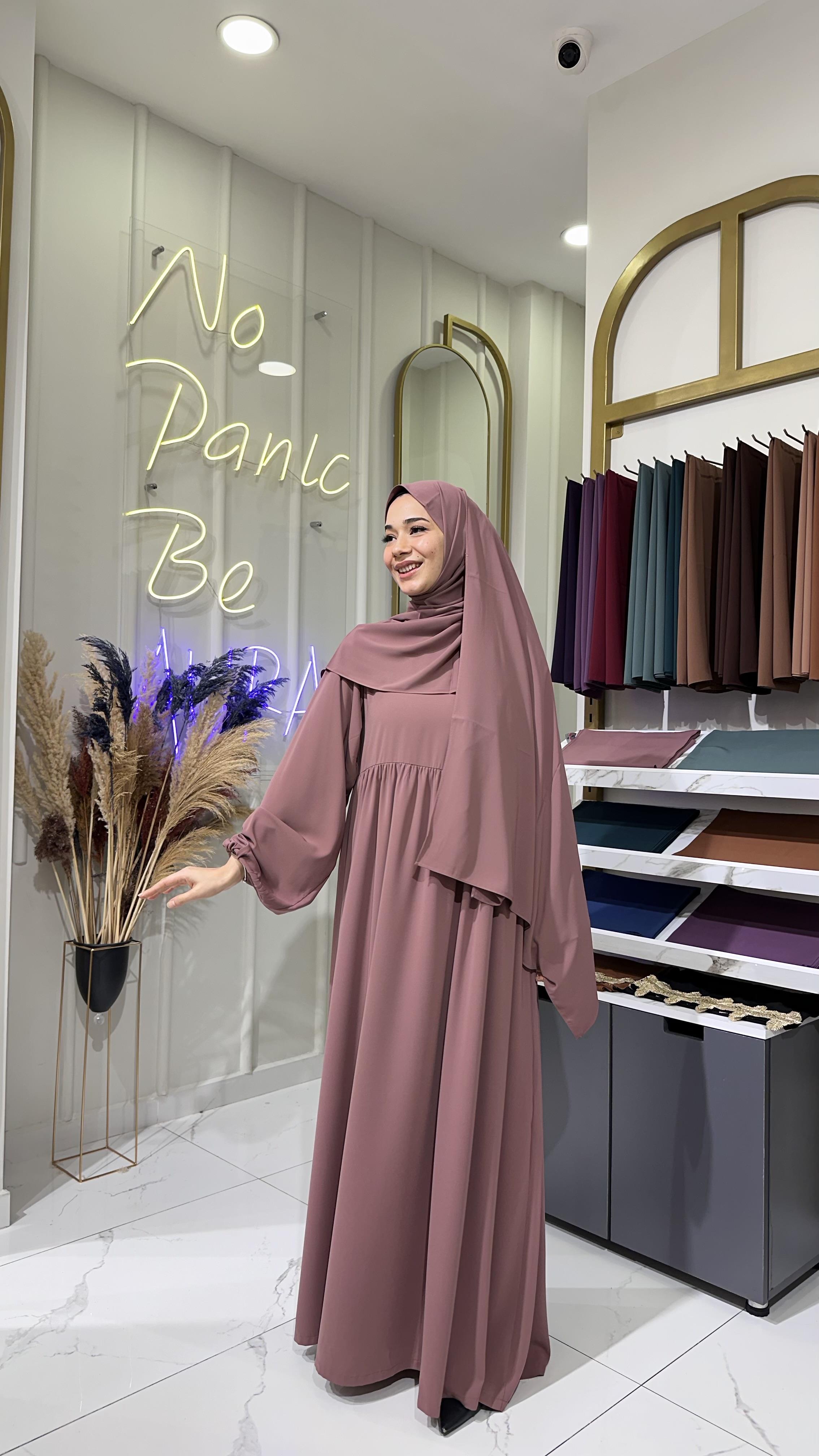 Robalı Elbise - Gül Kurusu 