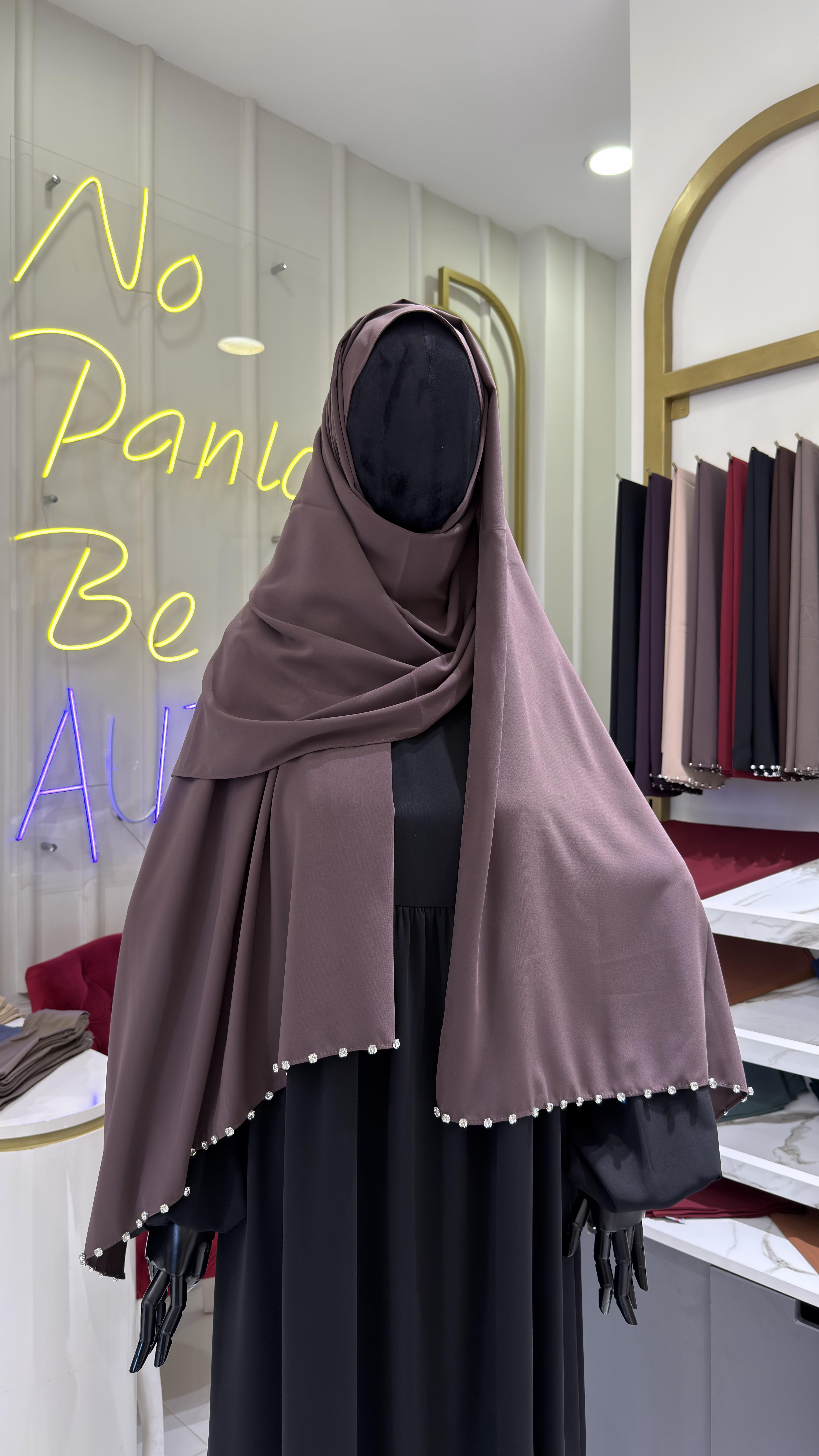 Taşlı Şal - Hibiscus