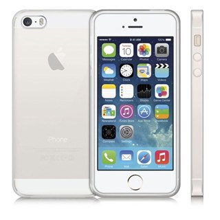 Apple iPhone 5 5S Tam Şefaf Esnek Silikon Kılıf