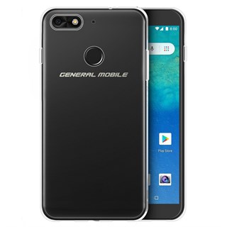 General Mobile GM8 Go Şeffaf İnce Esnek Silikon Kılıf