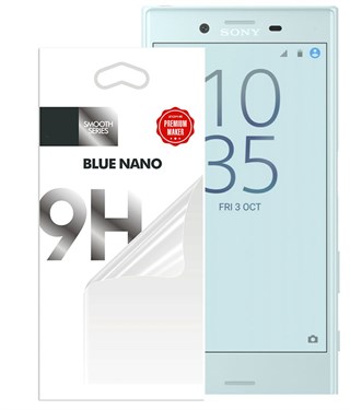 Sony Xperia X Compact Ekran Koruyucu Blue Nano Ekran Filmi Kırılmaz