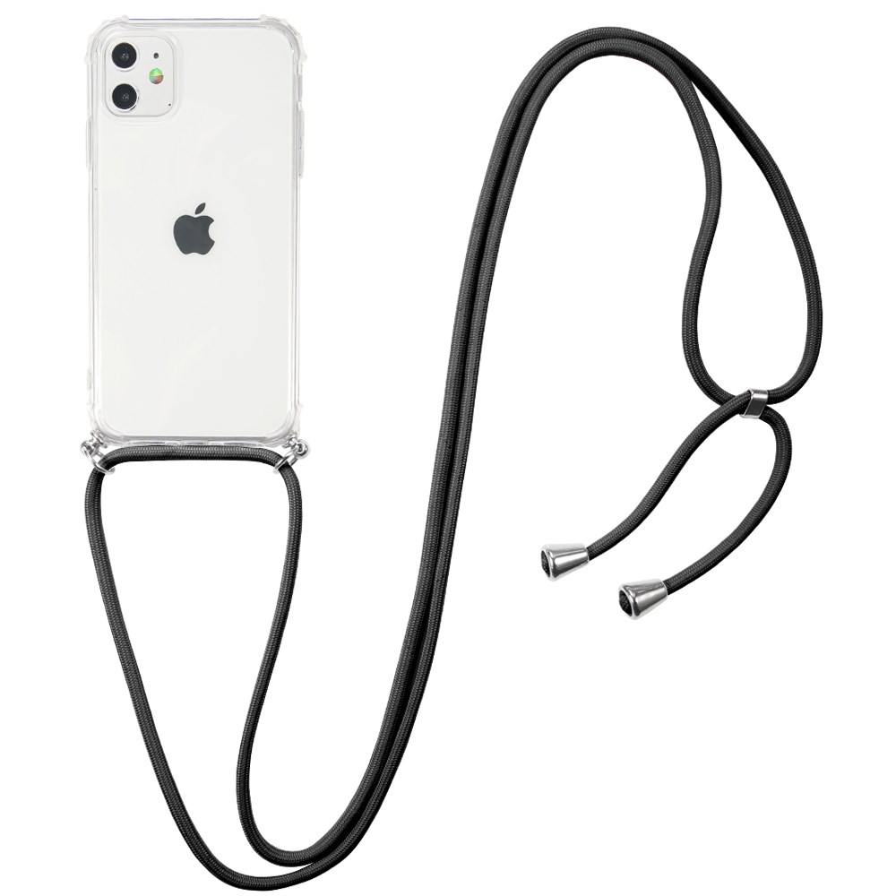 Apple iPhone 11 Boyun Askılı Köşe Korumalı Siyah | Ücretsiz Kargo