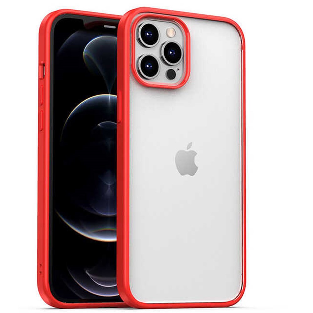 Apple iPhone 12 Pro Max Homm Renkli Tuşlu Kılıf Kırmızı | Ücretsiz Kargo