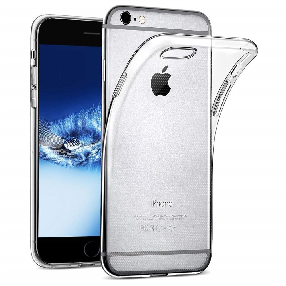 Apple iPhone 6 6S Plus Tam Şeffaf 1.5mm Kamera Korumalı Silikon Kılıf |  Ücretsiz Kargo