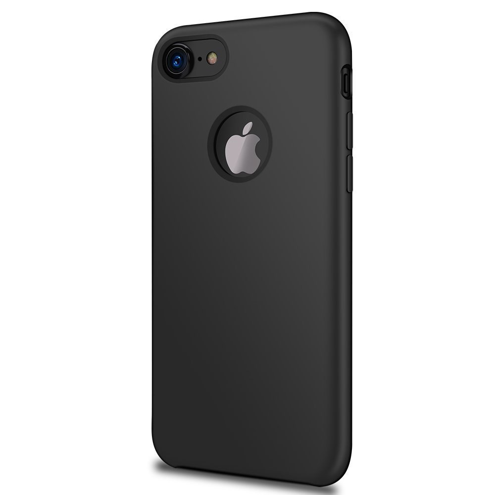 Apple iPhone 7 İnce Mat Esnek Siyah Silikon Kılıf | Ücretsiz Kargo