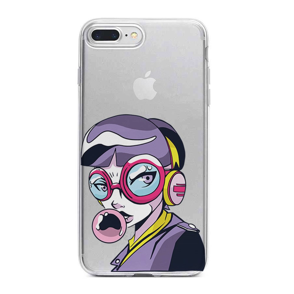 Apple iPhone 8 Plus Desenli Silikon Resimli Kapak Girls Bubble Kılıf |  Ücretsiz Kargo