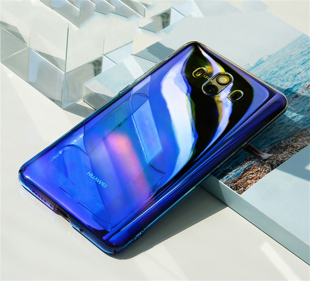 Huawei Mate 10 Pro Renk Geçişli Kapak Mavi Kılıf | Ücretsiz Kargo