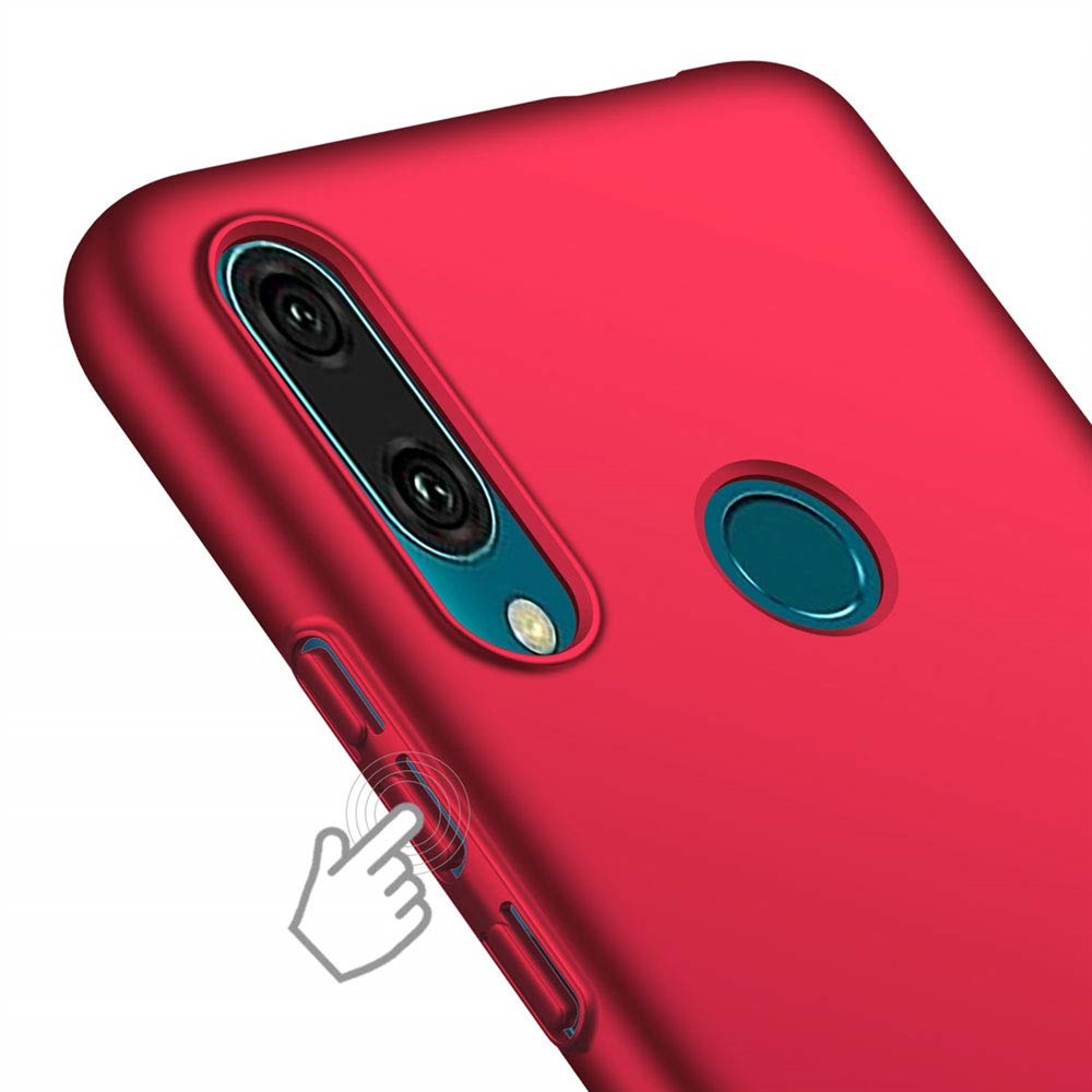 Huawei Y9 Prime 2019 İnce Mat Esnek Kırmızı Silikon Kılıf | Ücretsiz Kargo