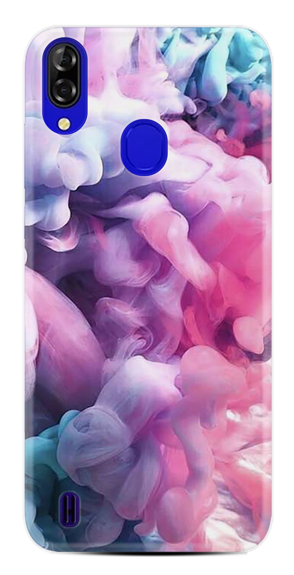Reeder P13 Blue Plus Kılıf Desenli Silikon Pink Cloud