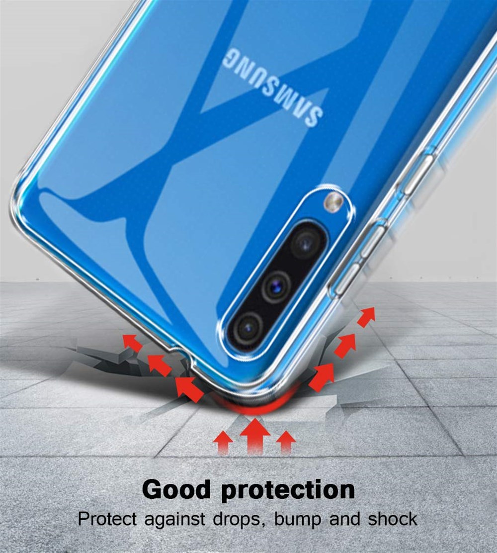Samsung Galaxy A50 Tam Şeffaf 1.5mm Kamera Korumalı Silikon Kılıf |  Ücretsiz Kargo