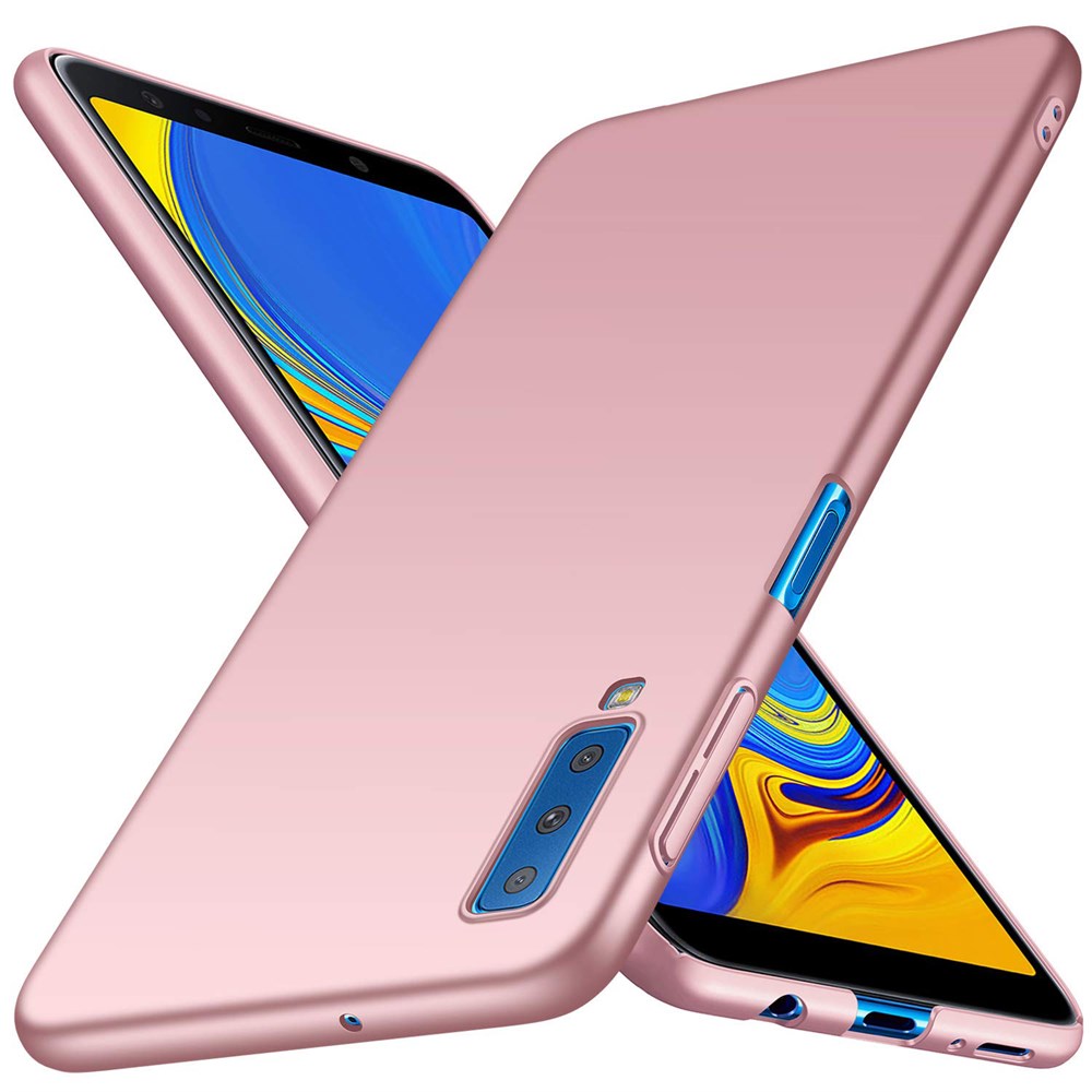 Samsung Galaxy A7 2018 İnce Mat Esnek Rose Gold (Bakır) Silikon Kılıf |  Ücretsiz Kargo