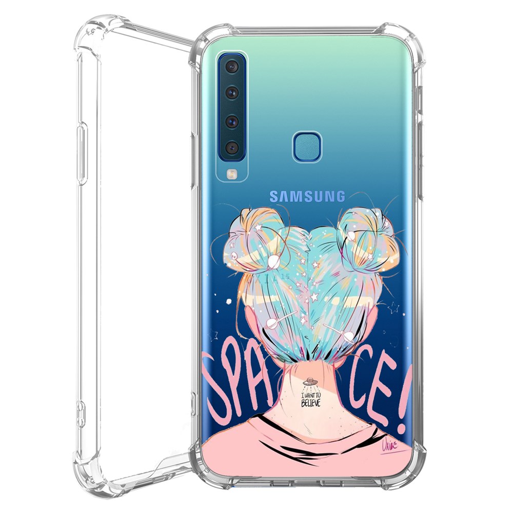 Samsung Galaxy A9 2018 Kılıf AntiDrop Korumalı Desenli Resimli Space Kapak  | Ücretsiz Kargo