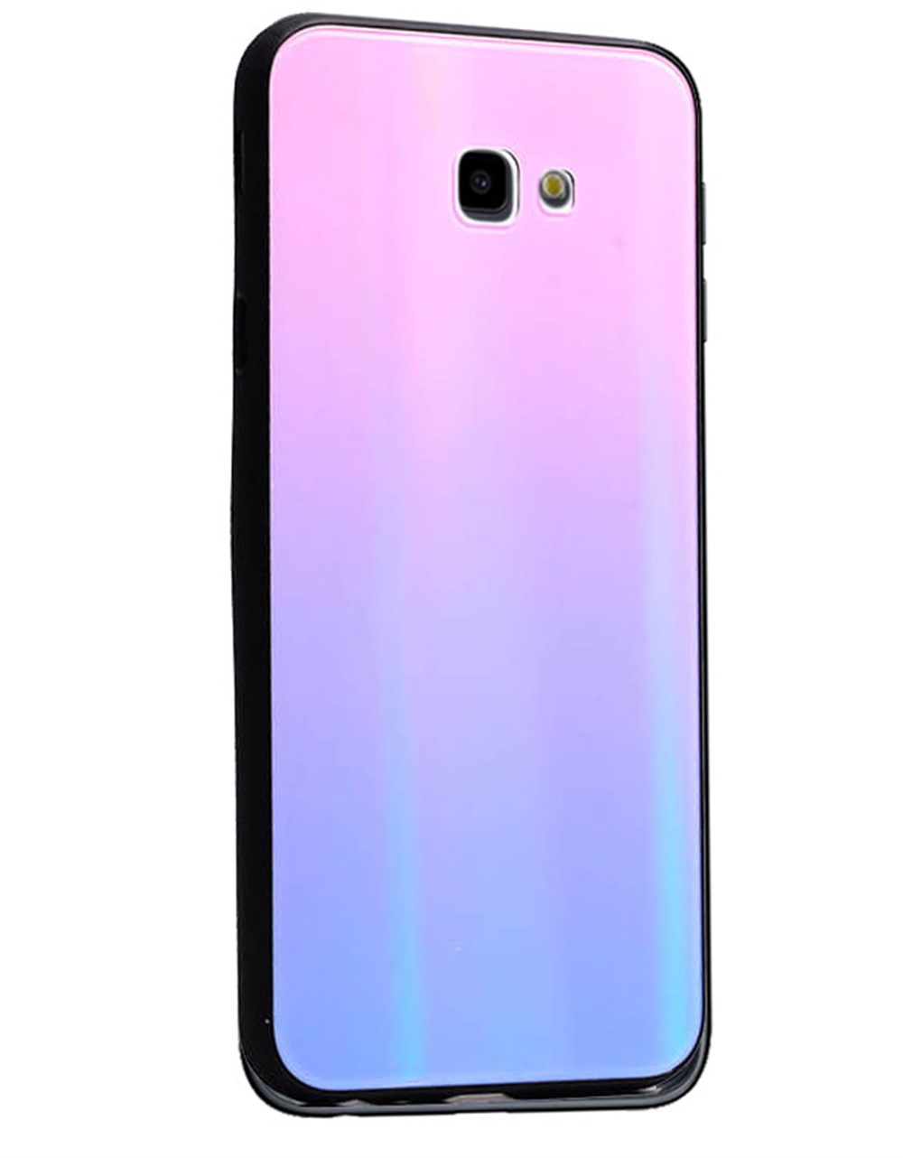 Samsung Galaxy J7 Prime 2 Rainbow Arkası Cam Kapak Pembe Kılıf | Ücretsiz  Kargo