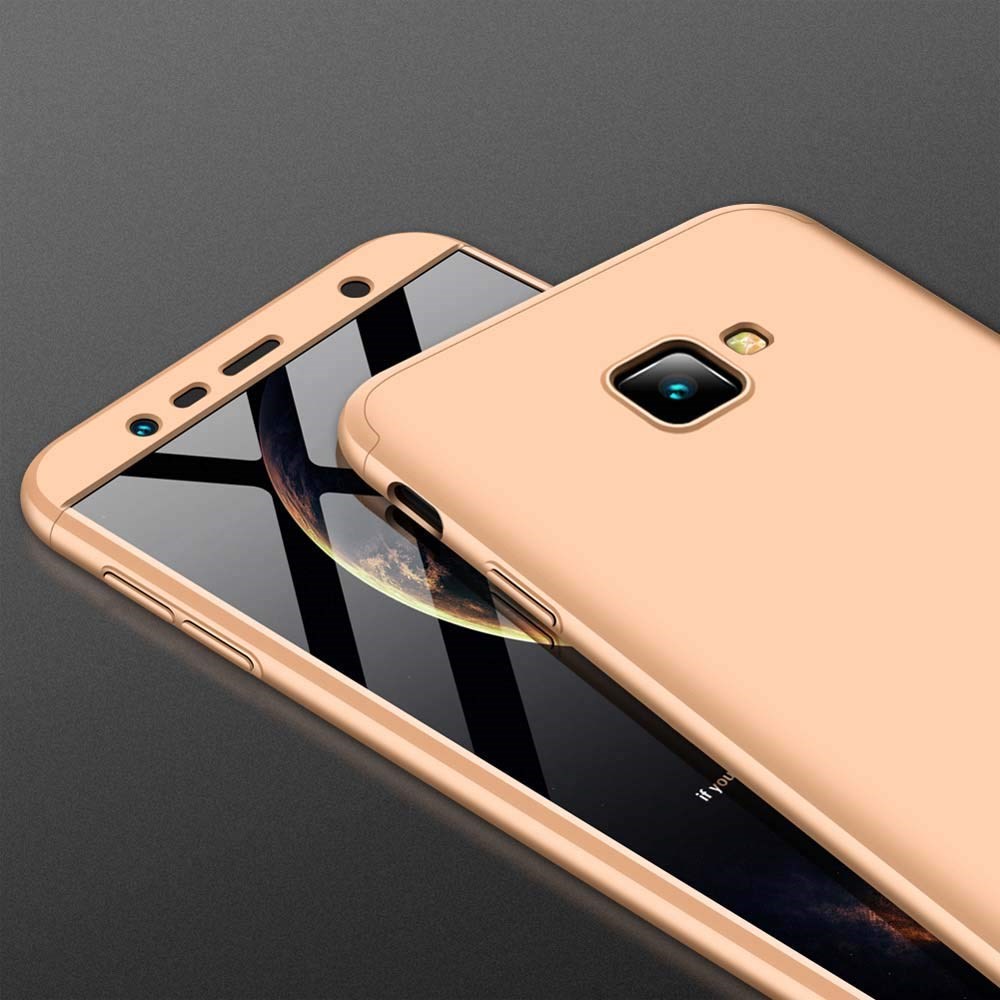Samsung Galaxy J7 Prime 360 Tam Koruma 3 Parça Gold (Altın) Rubber Kılıf |  Ücretsiz Kargo