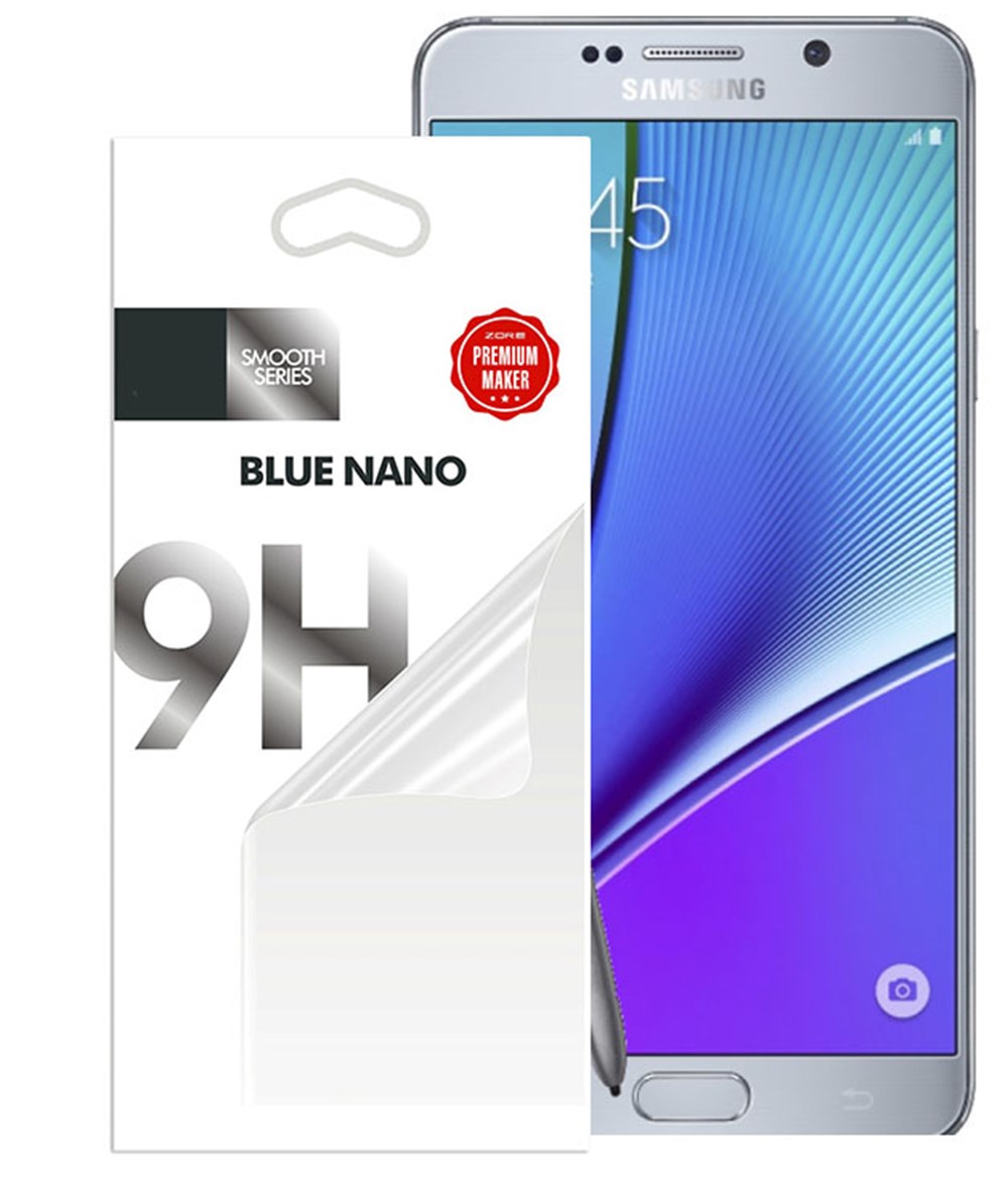 Samsung Galaxy Note 5 Ekran Koruyucu Blue Nano Ekran Filmi Kırılmaz |  Ücretsiz Kargo