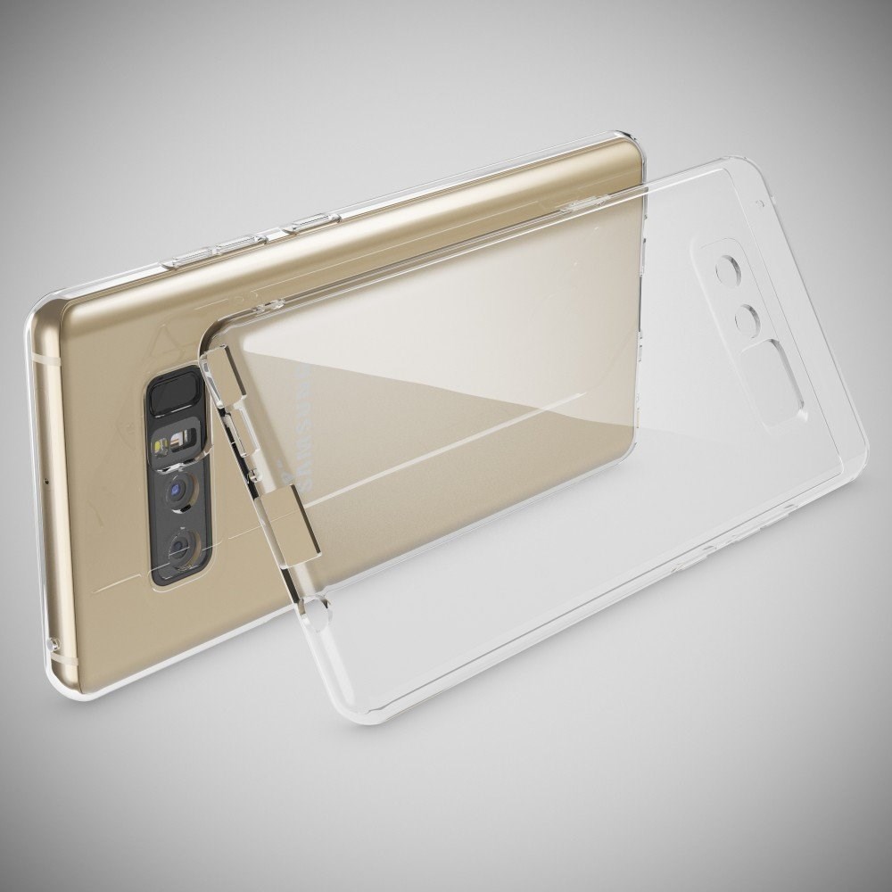 Samsung Galaxy Note 8 Tam Şeffaf 1.5mm Kamera Korumalı Silikon Kılıf |  Ücretsiz Kargo