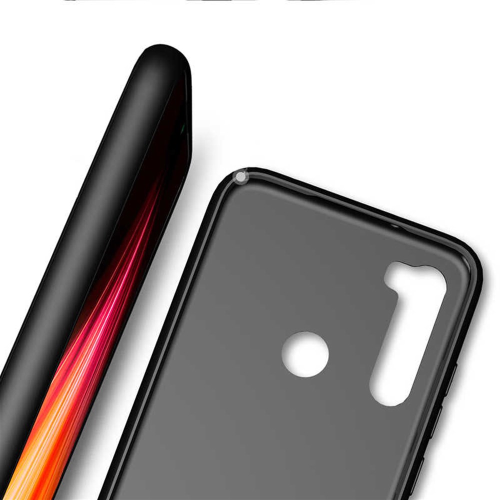 Xiaomi Redmi Note 8 Çizgili Özel Silikon Kılıf Siyah | Ücretsiz Kargo