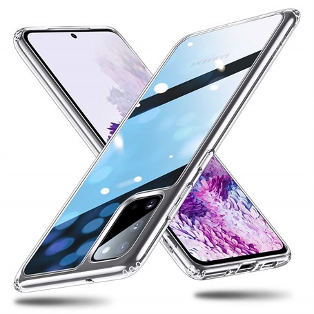 Samsung Galaxy S20 Plus Süper Silikon Kılıf Şeffaf