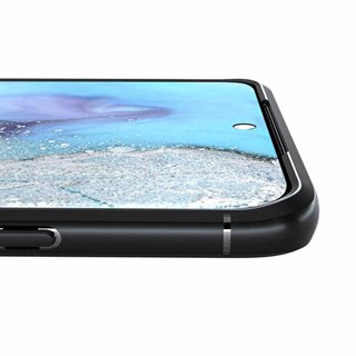 Samsung Galaxy A31 Standlı Yüzüklü Mıknatıslı Korumalı Silikon Kılıf Siyah