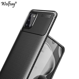 Samsung Galaxy A31 Titan Karbon Silikon Kılıf Siyah