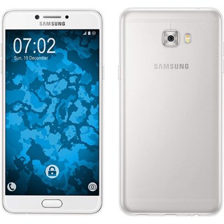 Samsung Galaxy C9 Pro Esnek Şeffaf Silikon Kılıf