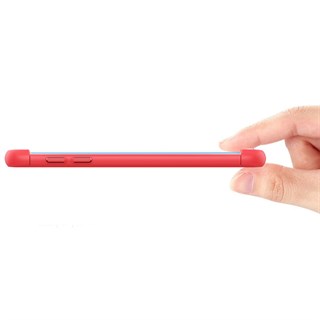 Samsung Galaxy S7 Edge Kılıf 360 Tam Koruma 3 Parça Kırmızı