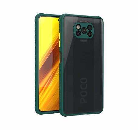 Xiaomi Poco X3 Keff Ekstra Dayanıklı Kılıf Koyu Yeşil