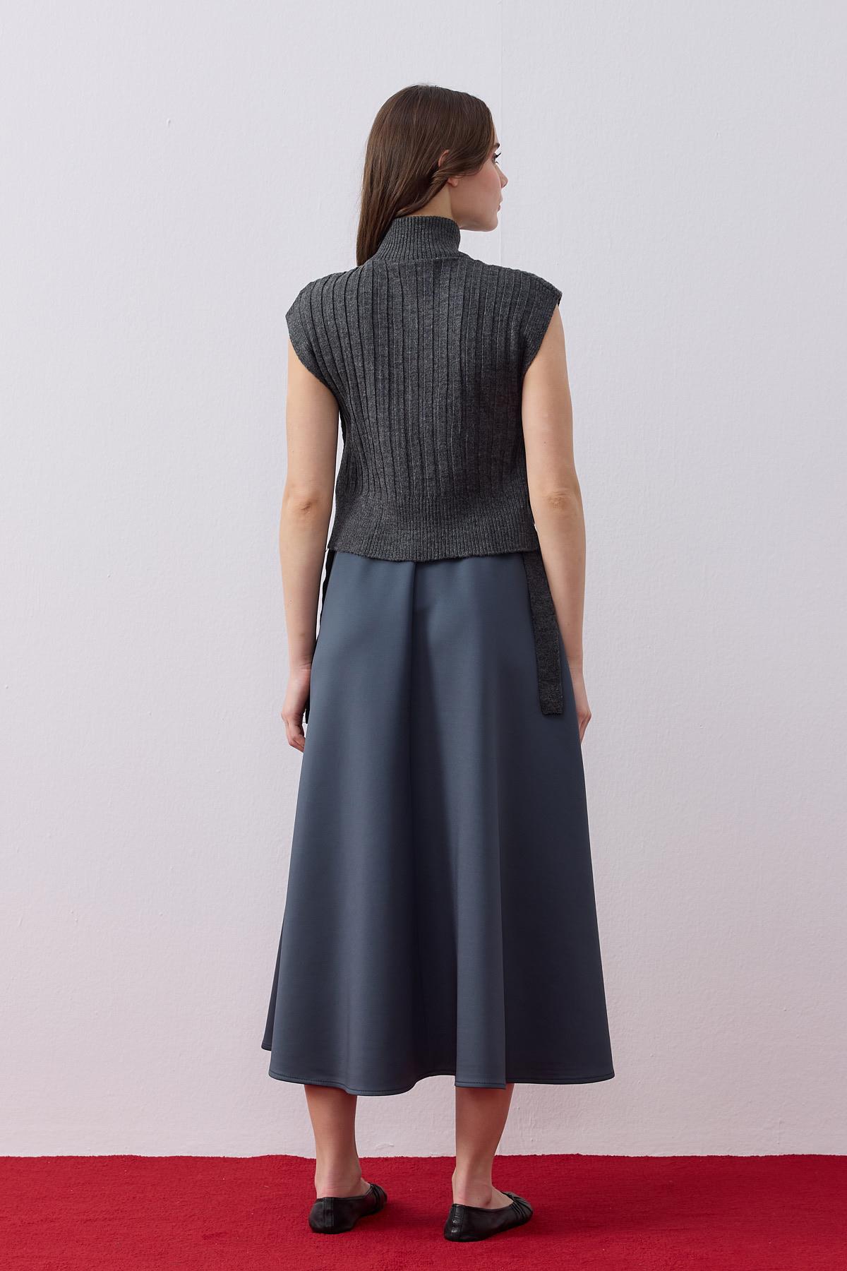 Adeline Bağcıklı Süveter- Antrasit 