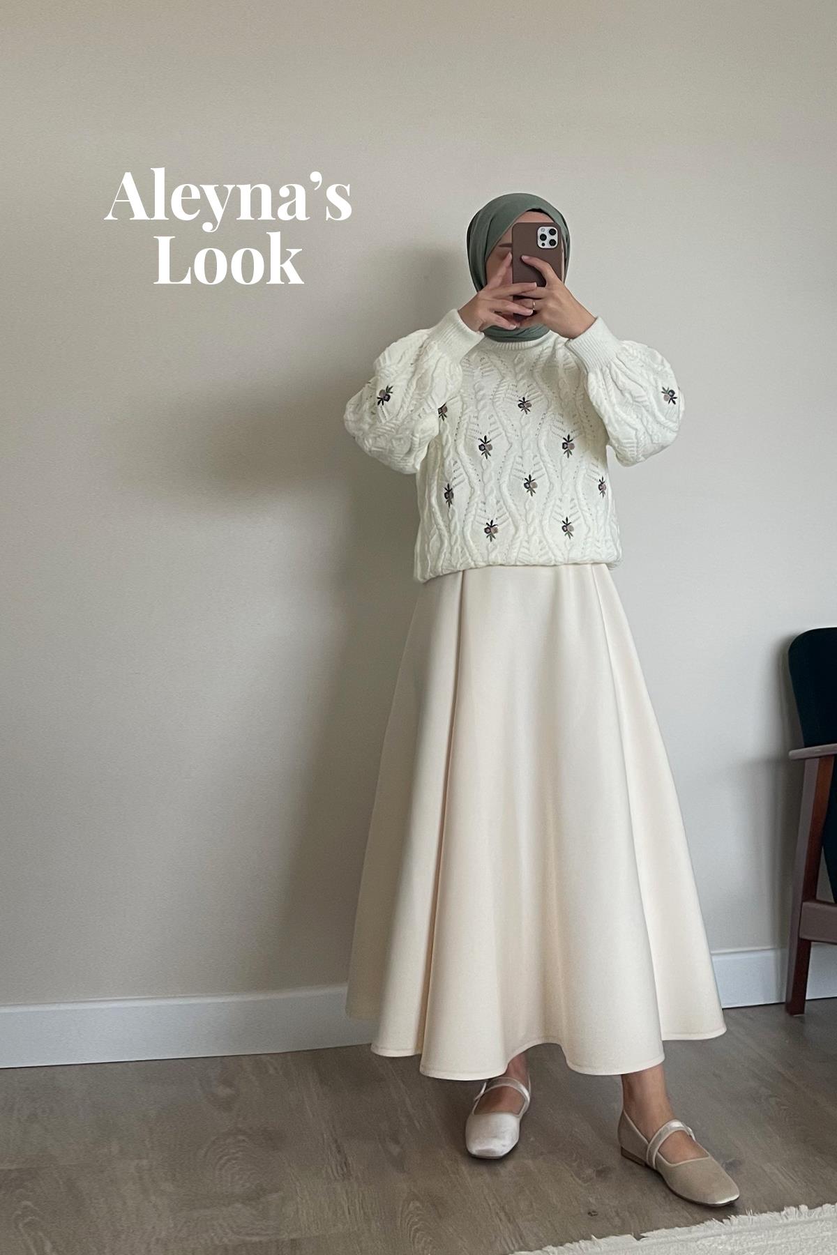 ALEYNA'NIN PANDORA SKUBA ETEK VE ROSALİE KAZAK KOMBİNİ