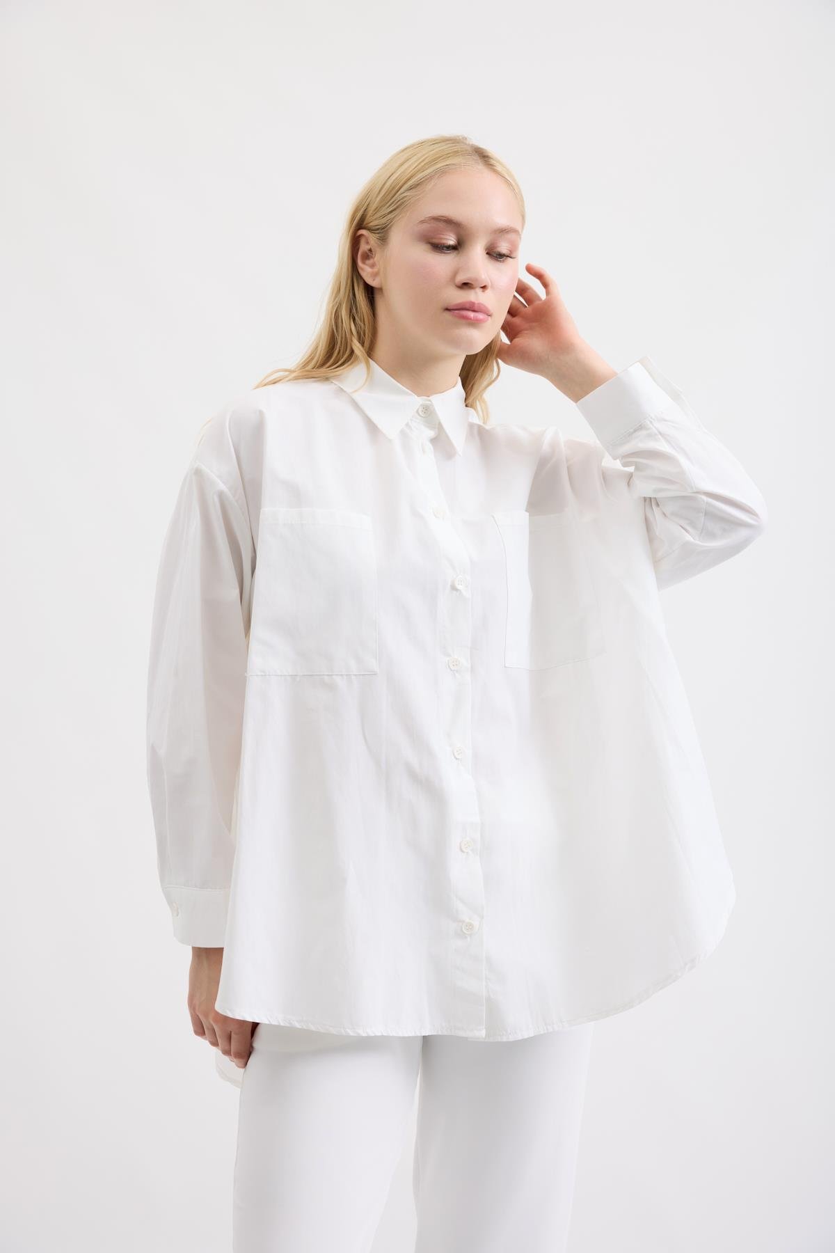 Amor Basic Gömlek - Beyaz 