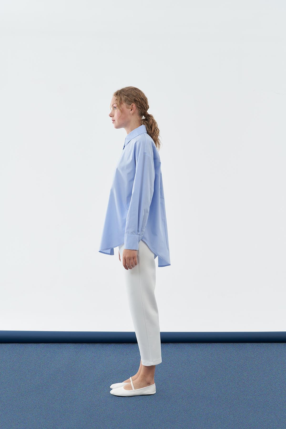 AMOR BASİC GÖMLEK - MAVİ