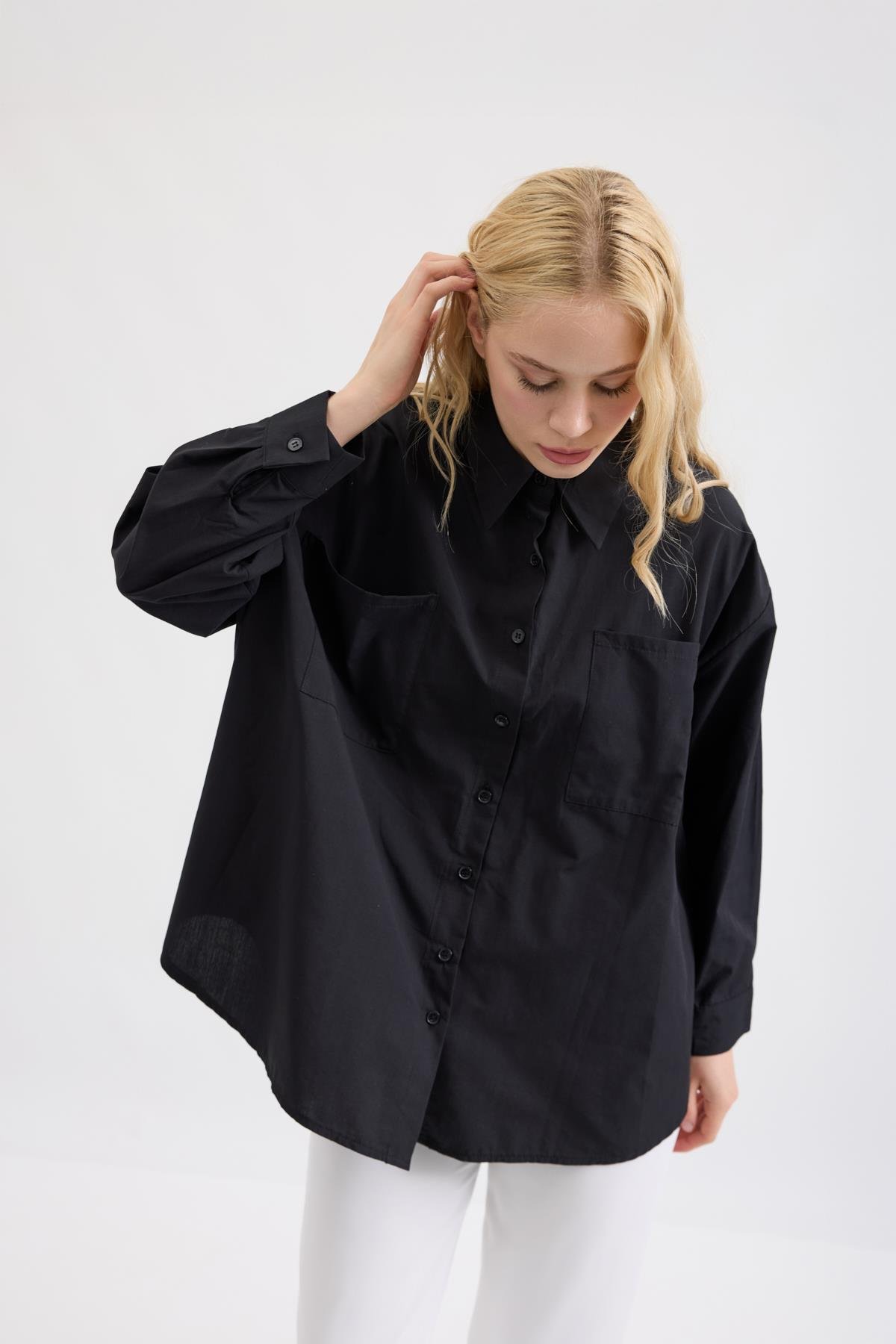 Amor Basic Gömlek - Siyah