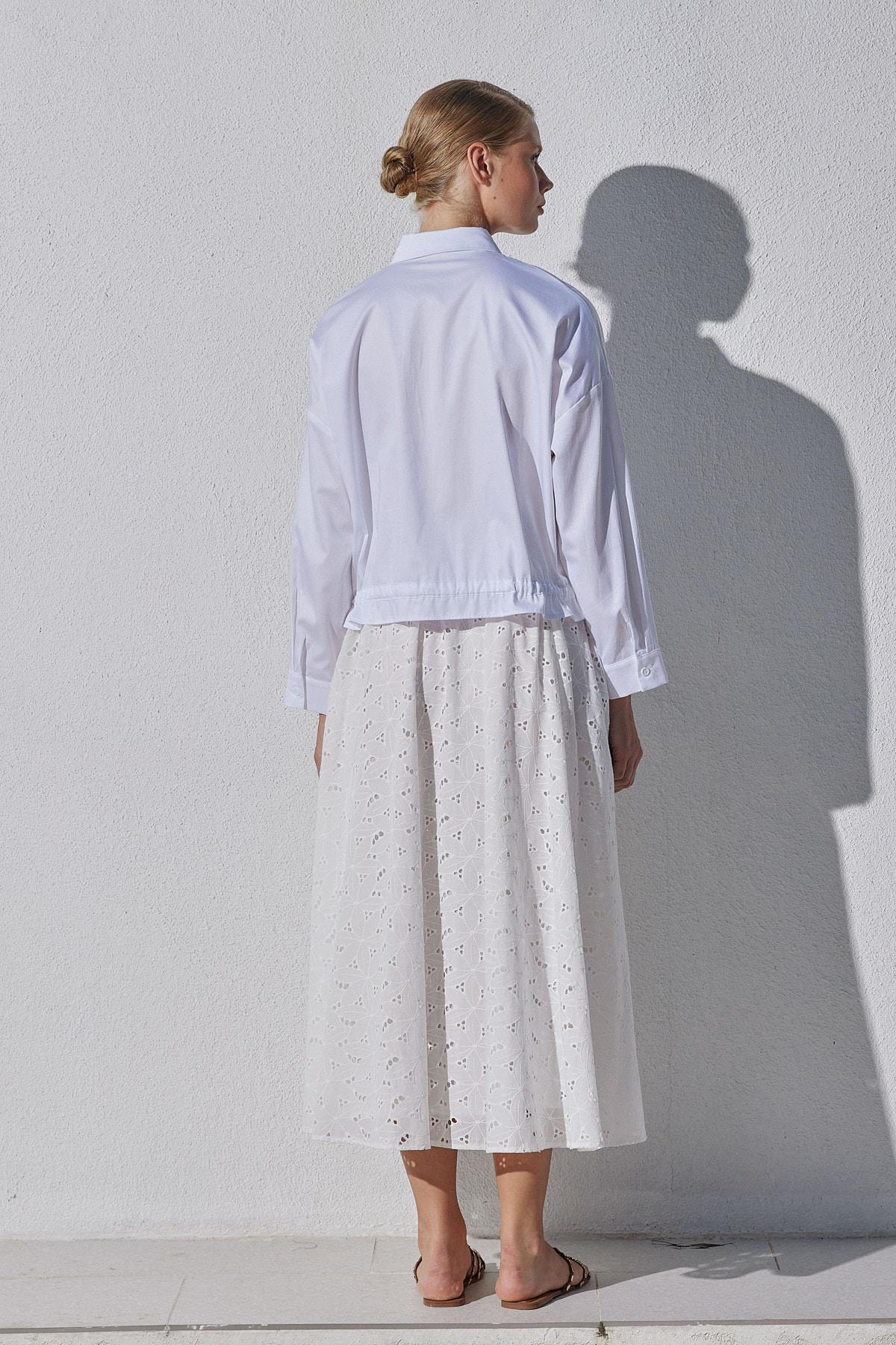 Carine Brode Etek - Beyaz