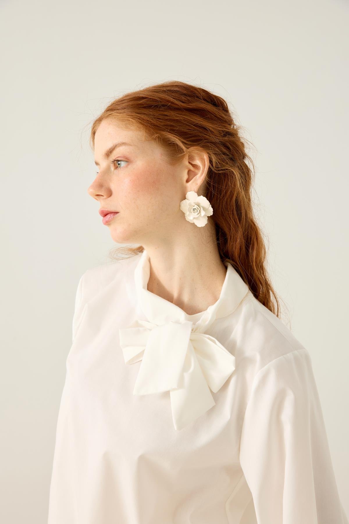 Felicity Bağlamalı Dikişli Takım - Beyaz