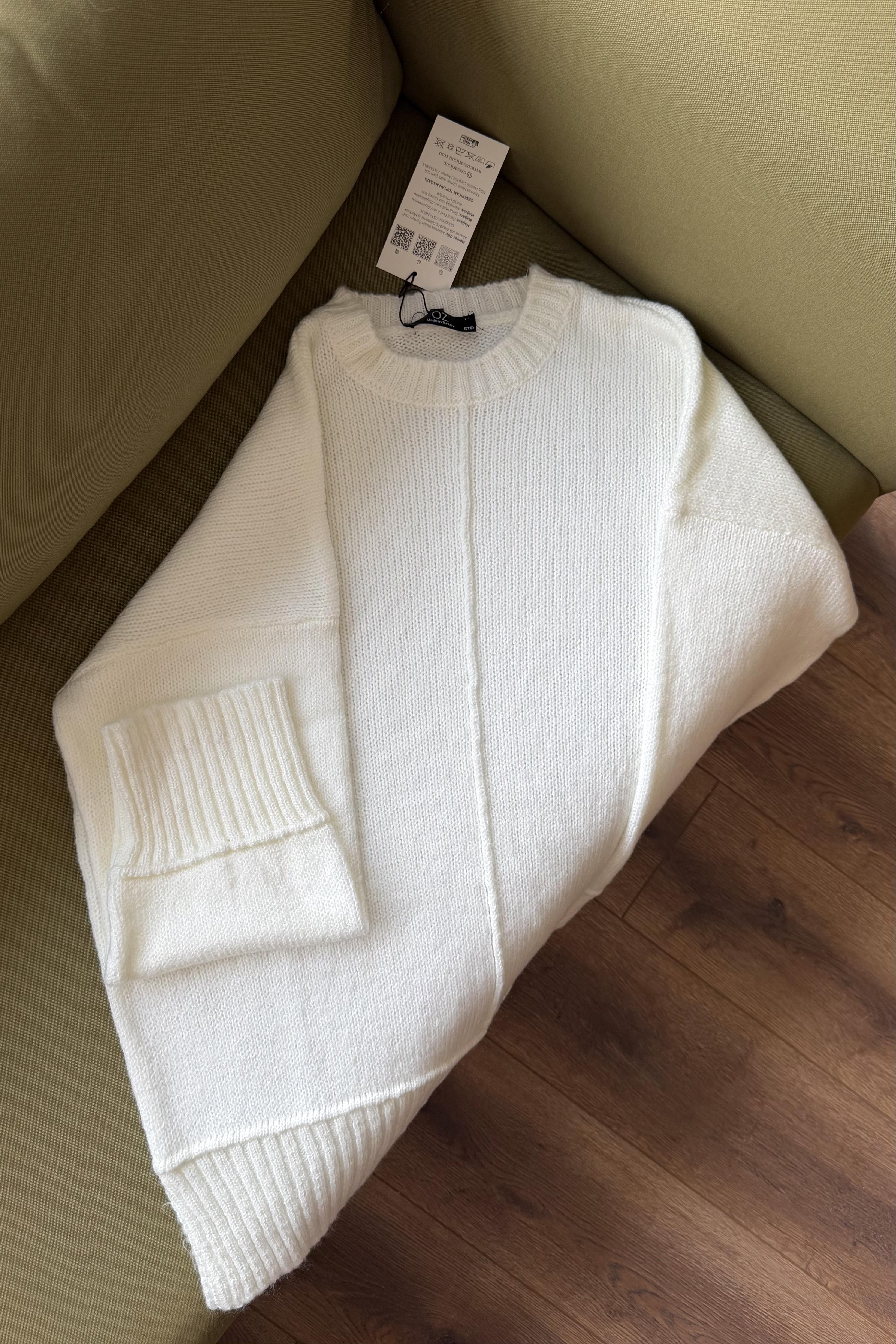 Sandy Biyeli Basic Kazak - Beyaz