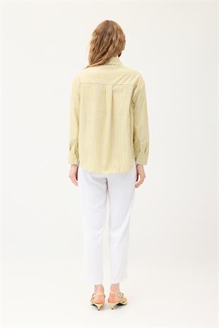  Beatrice Paraşüt Gömlek - Sarı