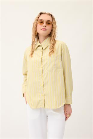  Beatrice Paraşüt Gömlek - Sarı