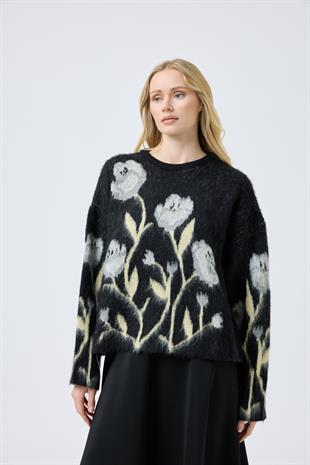  Cosima Çiçek Motifli Kazak