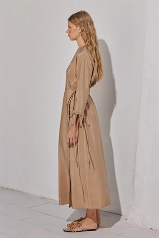 Afrodit Tencel Takım- Camel