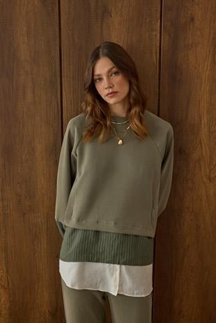 Agatha Garnili Modal Takım - Çağla