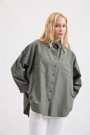 Amor Basic Gömlek- Haki