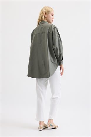 Amor Basic Gömlek- Haki