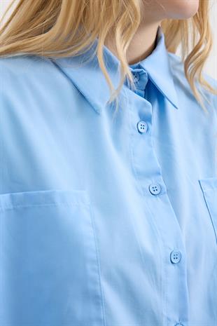 Amor Basic Gömlek - Mavi